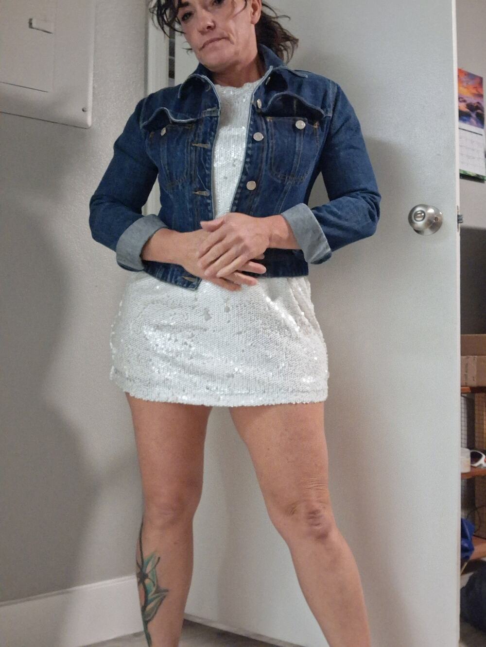 Vintage 90s Y2K Pure Diva Cropped Denim Trucker Jean Coat Jean Jacket